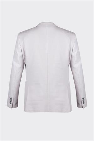 Gri Casual Slim Fit Bi-Stretch Ceket