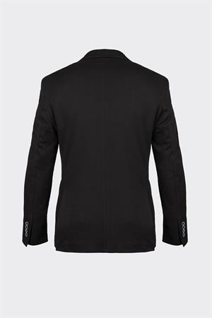 Siyah Casual Slim Fit Bi-Stretch Ceket
