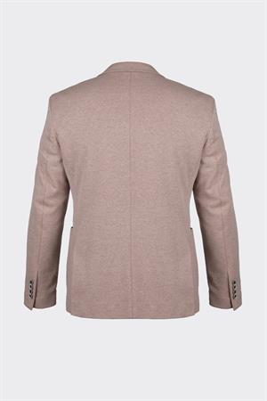 Taş Rengi Casual Slim Fit Bi-Stretch Ceket