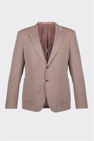 Taş Rengi Casual Slim Fit Bi-Stretch Ceket