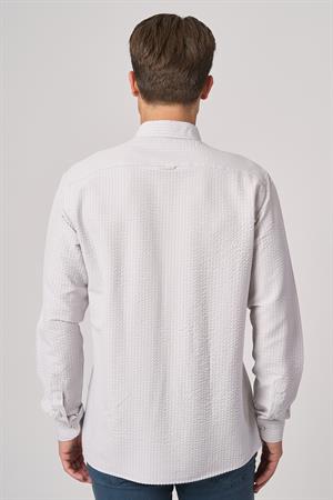 WHİTE STONE  2025-Y  G2533 GOFRE GÖMLEK    TAŞ