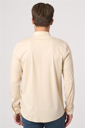 WHİTE STONE  2025-Y  G3023-1   GÖMLEK    BEJ