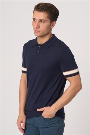 WHİTE STONE  2025-Y  LM1  P.YAKA DÜĞMELİ  TSHIRT    LACİ