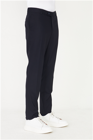 Lacivert Modern Kalıp Erkek Kumaş Pantolon Günlük ve Klasik Kullanıma Uygun