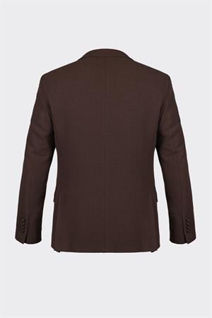Kahverengi Kapak Cepli Smart Casual Ceket