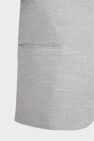 Gri Kapak Cepli Smart Casual Ceket