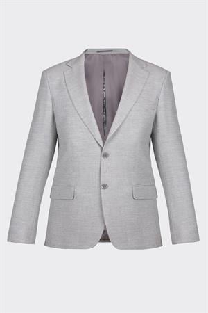 Gri Kapak Cepli Smart Casual Ceket