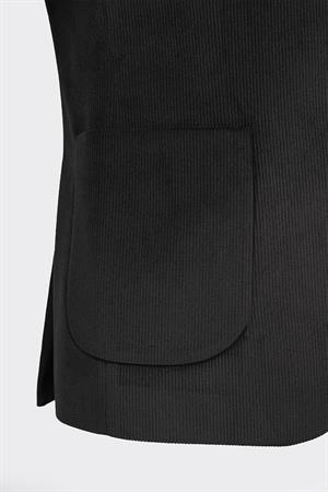 Siyah Kadife Fitilli Casual Premium Ceket