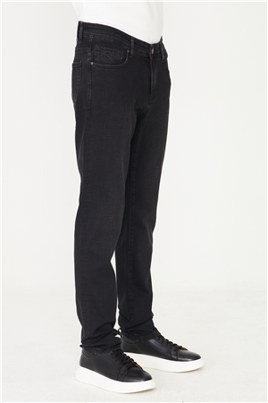 Siyah Düz Kesim Modern Jean