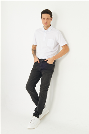 Antrasit Düz Kesim Modern Jean