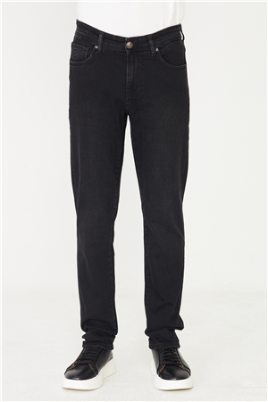 Siyah Düz Kesim Modern Jean