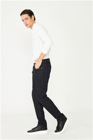 Siyah Premium Denim Erkek Jean Pantolon