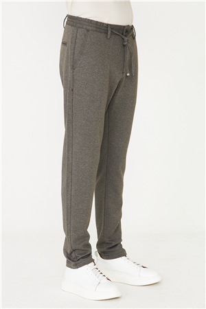 Haki Bağcıklı Rahat Kesim Jogger Pantolon