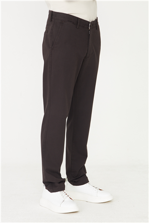 Kahverengi Modern Klasik Kesim Pantolon