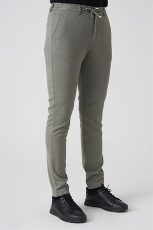 White Stone Barcelos P1035 Regular Fit Semanta Likralı Orme Jogger Pantolon Haki