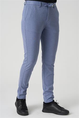 White Stone Barcelos P1035 Regular Fit Semanta Likralı Orme Jogger Pantolon İndigo