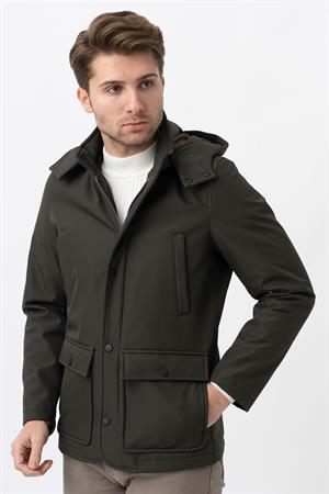 White Stone Bello 7777 Slim Fit Soft Shell Kaban Haki