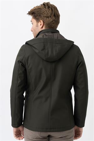 White Stone Bello 7777 Slim Fit Soft Shell Kaban Haki