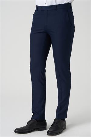 White Stonee Agualva-Cacém P1022 Slim Fit Düz Kumaş Pantolon K.Laci