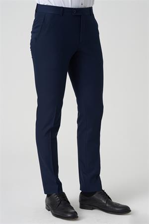 White Stonee Agualva-Cacém P1022 Slim Fit Düz Kumaş Pantolon K.Laci
