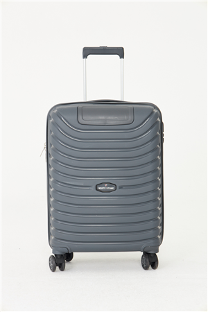 Antrasit Orta Boy Sert Kabuk Valiz   