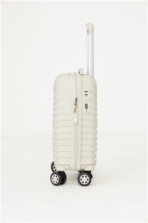 Bej Küçük Boy Sert Kabuk Valiz   