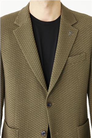 Yeşil Hafif Dokulu Blazer Ceket