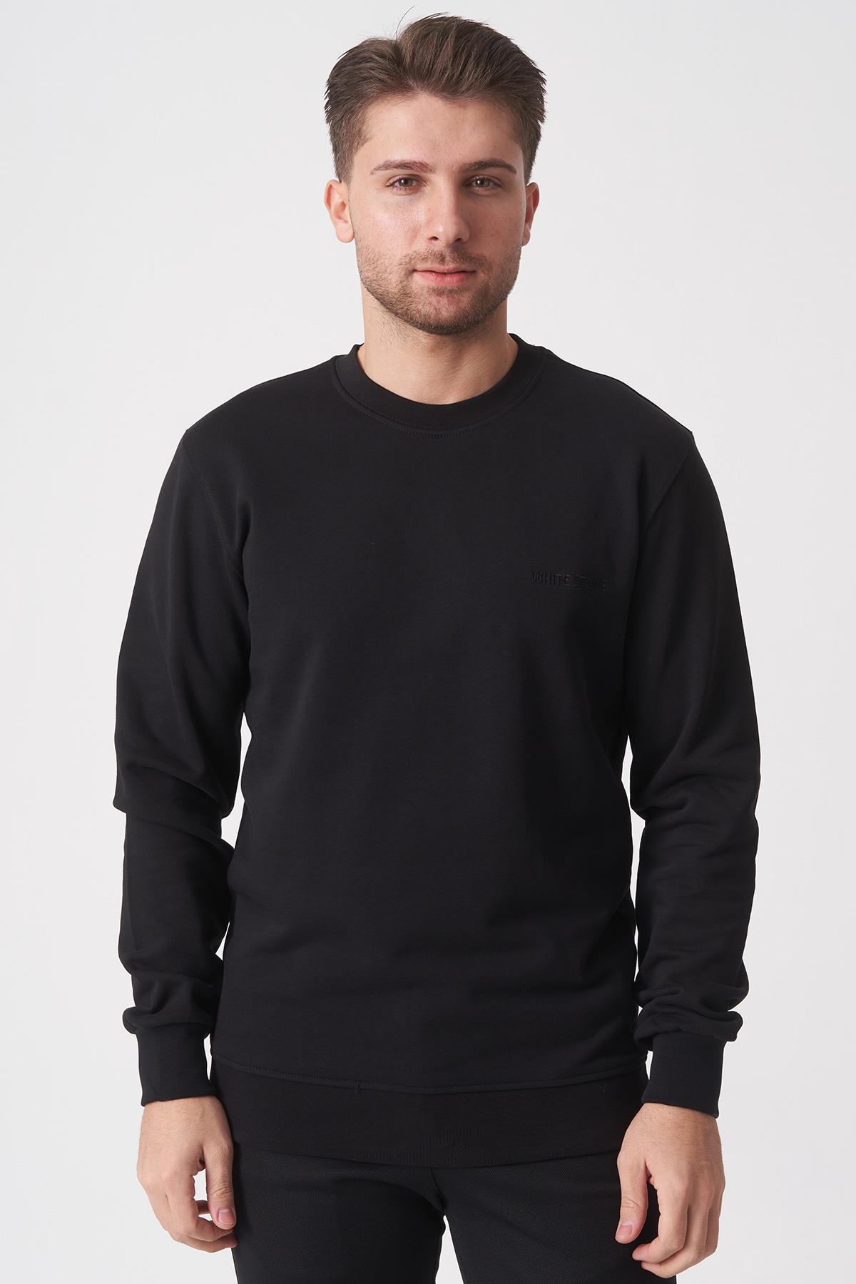 Markasız  2025-k  SW2501 DİEGONEL SWEAT    SİYAH