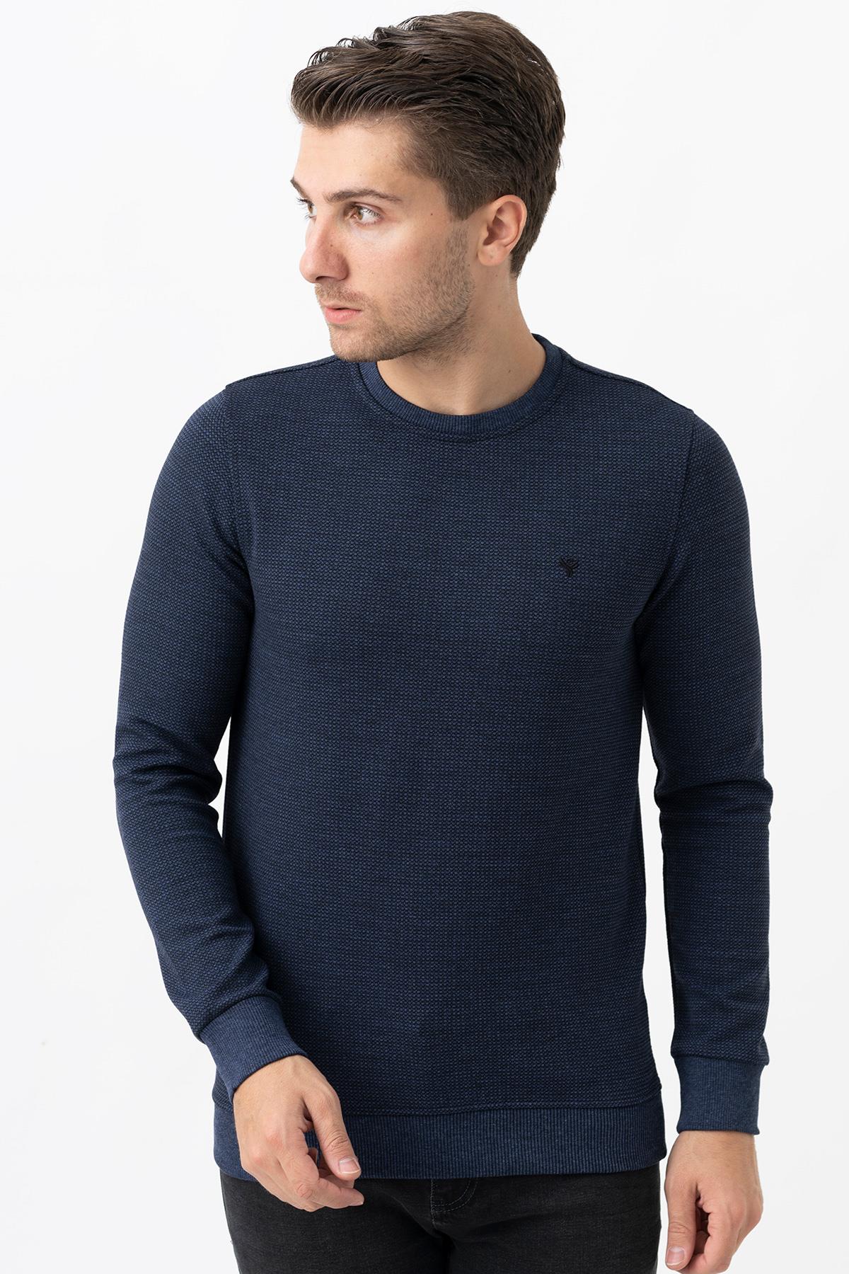 White Stone  2024-K  SW1005-1 JAKARLI  SWEAT    İNDİGO