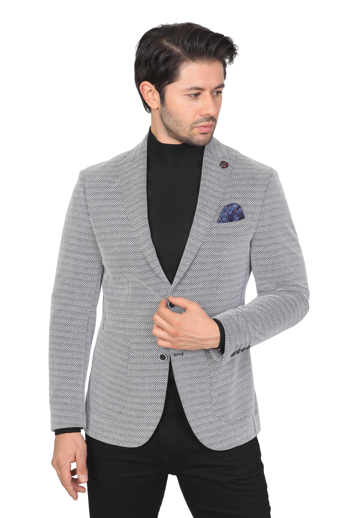 WHİTE STONE2020-K  POLİVİSKON TEK CEKET  AKT133  DESENLİ