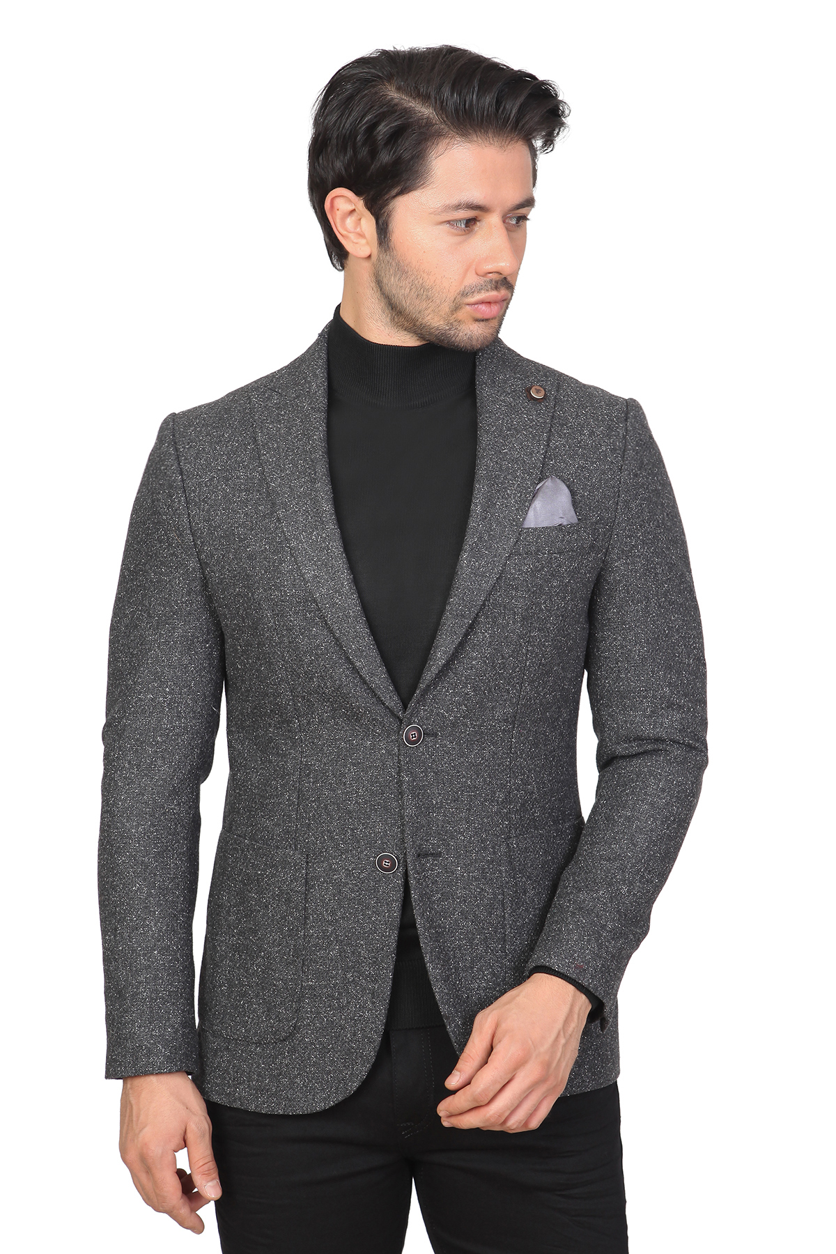 WHİTE STONE2020-K  YÜN-POLYESTER TEK CEKET  AKT133  DESENLİ