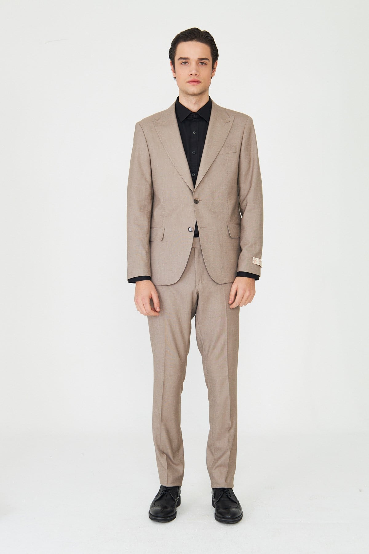 White StoneBej Klasik Yaka Slim Fit Modern Erkek Takım Elbise