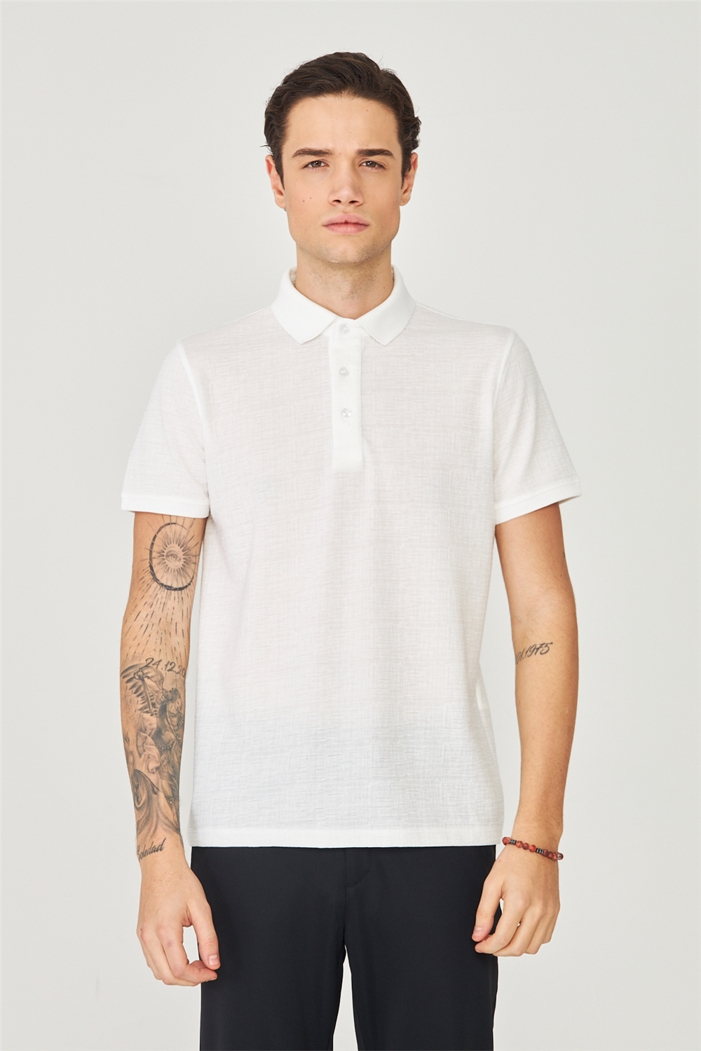 White StoneBeyaz Polo Yaka T-Shirt 