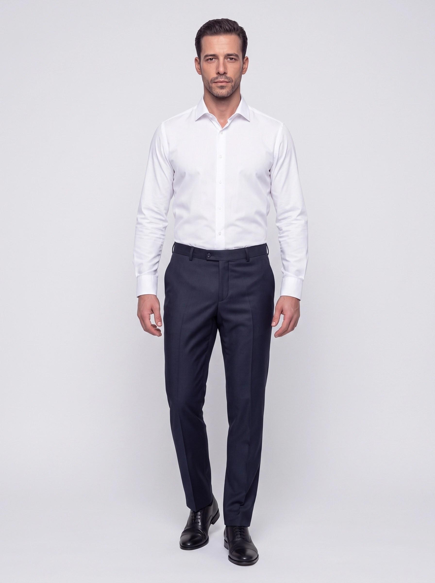White StoneKoyu Lacivert Comfort Fit Erkek Klasik Pantolon
