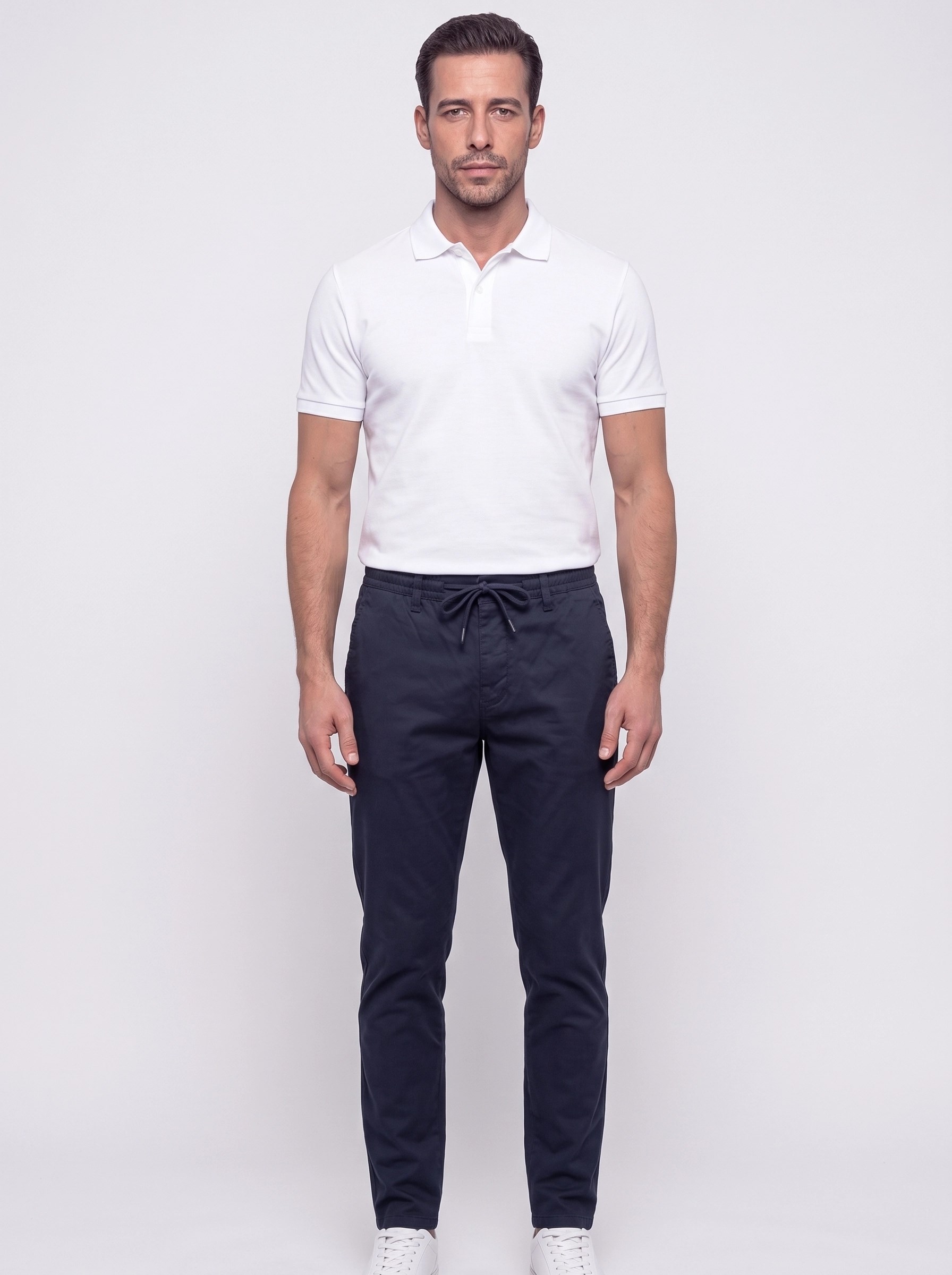 White StoneLacivert Belden Bağlamalı Dynamic Fit Erkek Jogger Pantolon
