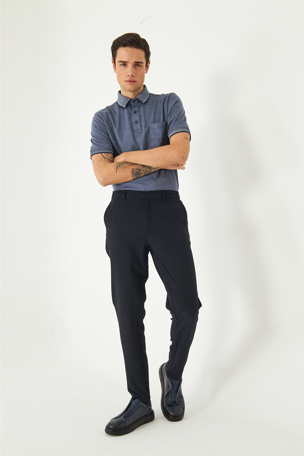 White StoneLacivert Jogger Pantolon 