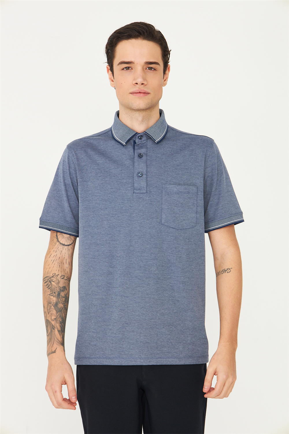White StoneNavy Polo Yaka T-Shirt 