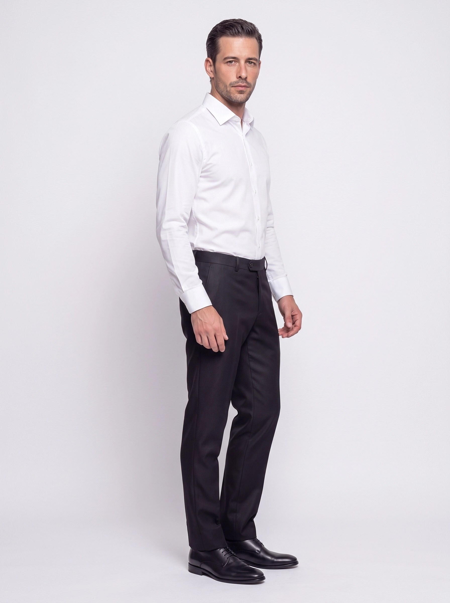 White StoneSiyah Comfort Fit Erkek Klasik Pantolon