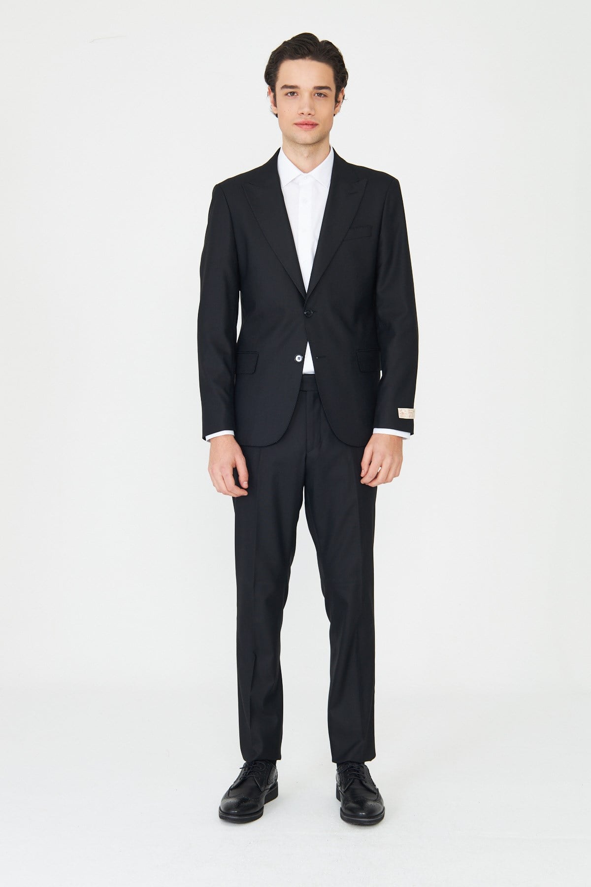 White StoneSiyah Modern Kesim Slim Fit Erkek Takım Elbise
