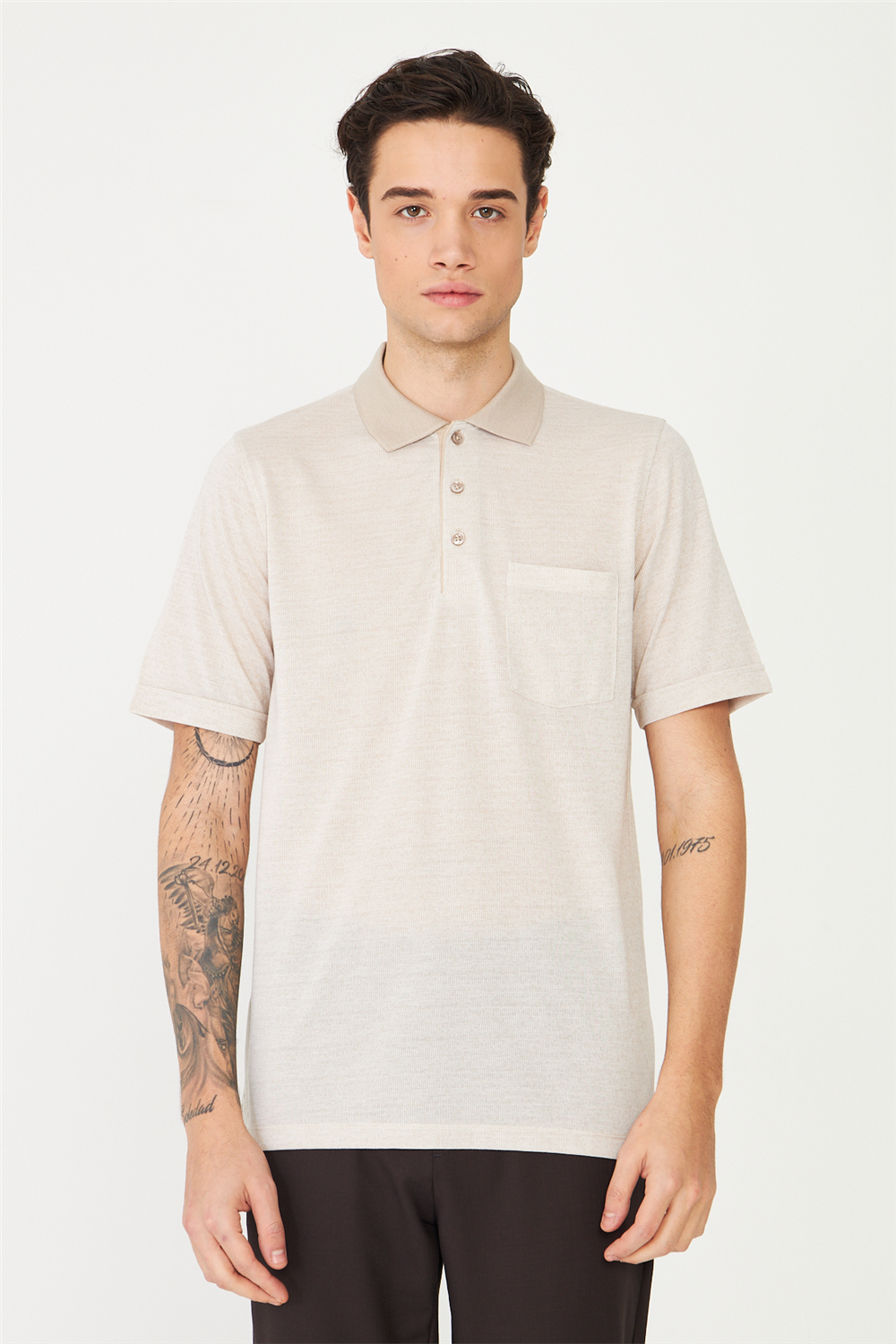 White StoneTaş Polo Yaka T-Shirt 