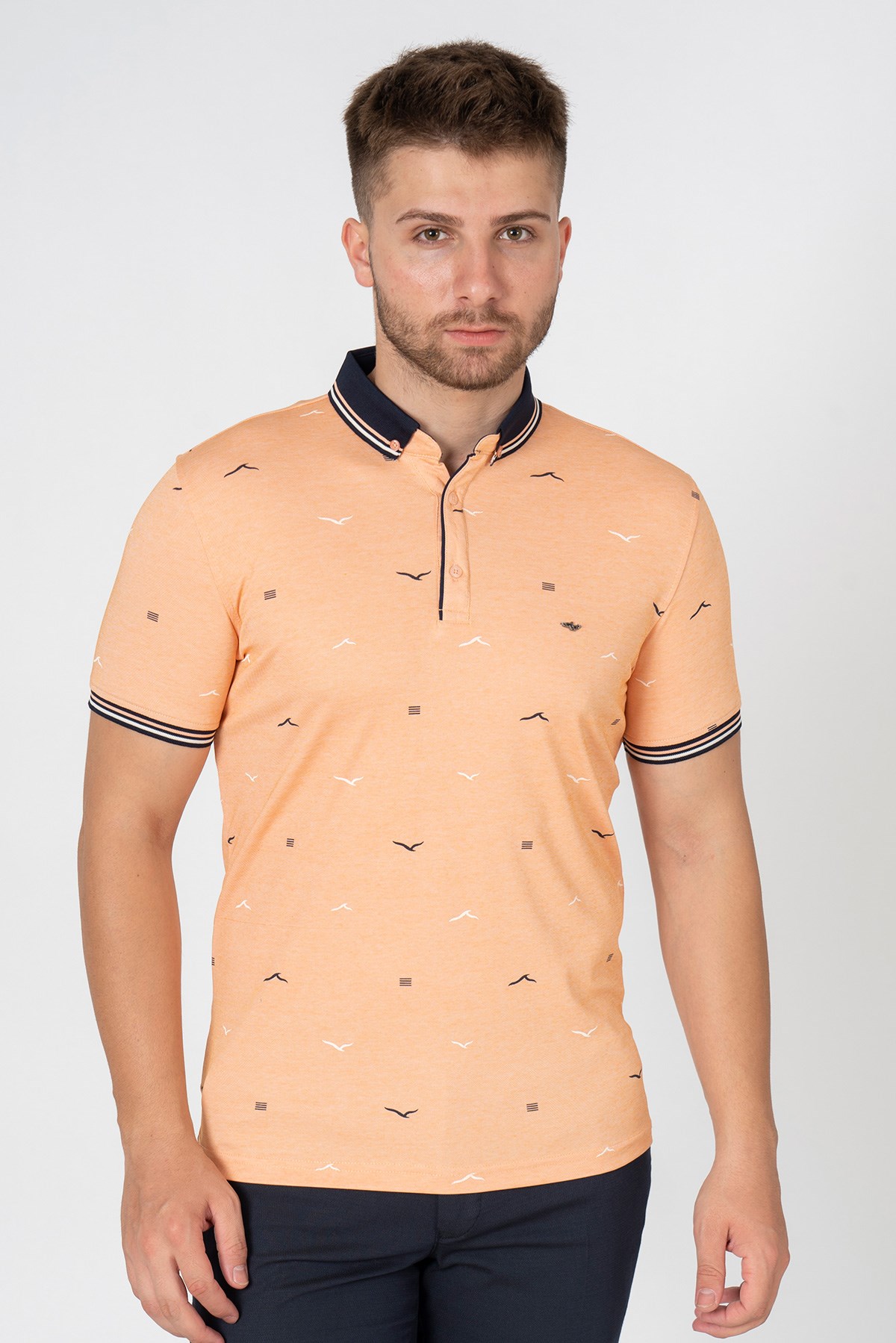 White StoneWHİTE STONE  2022-Y  8018  POLO YAKA  TSHIRT    TURUNCU