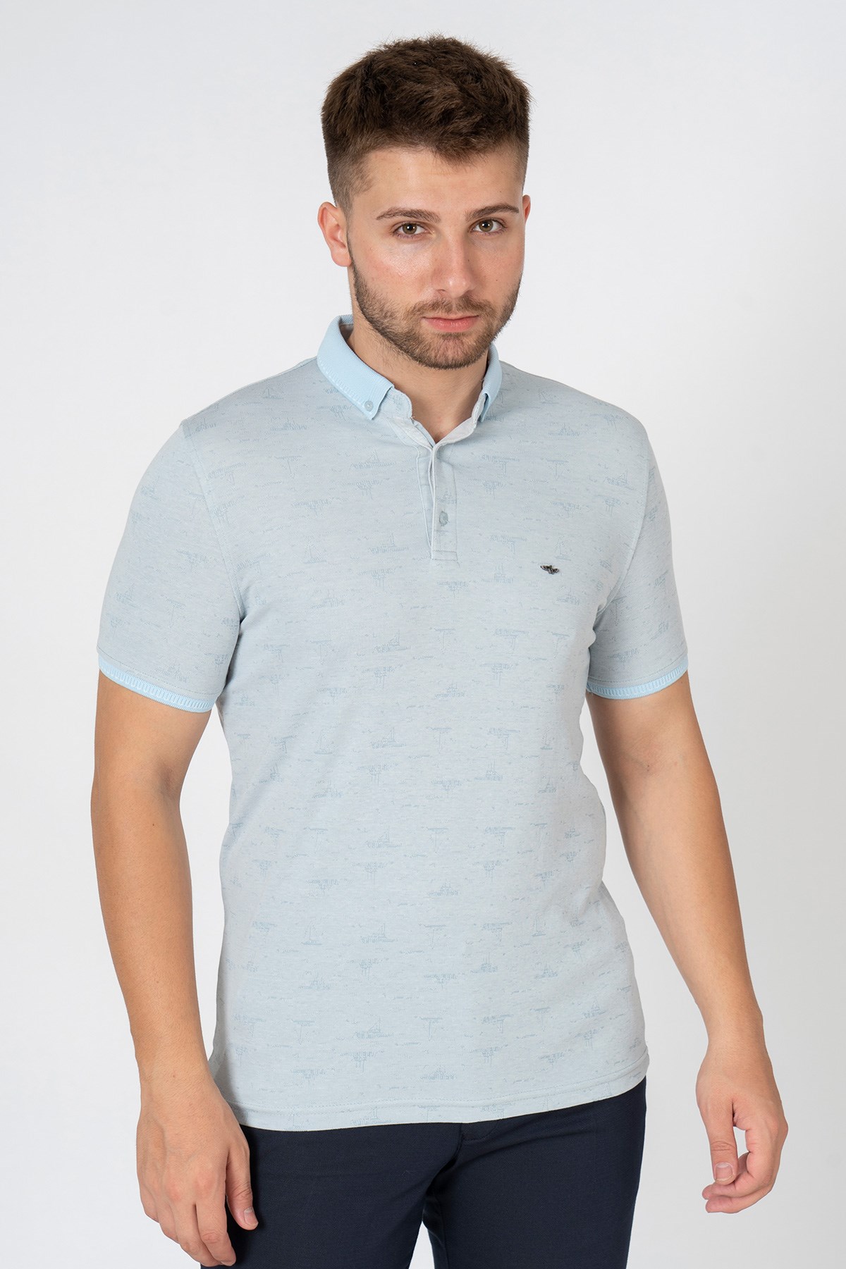 White StoneWHİTE STONE  2022-Y  9061  POLO YAKA  TSHIRT    TURKUAZ