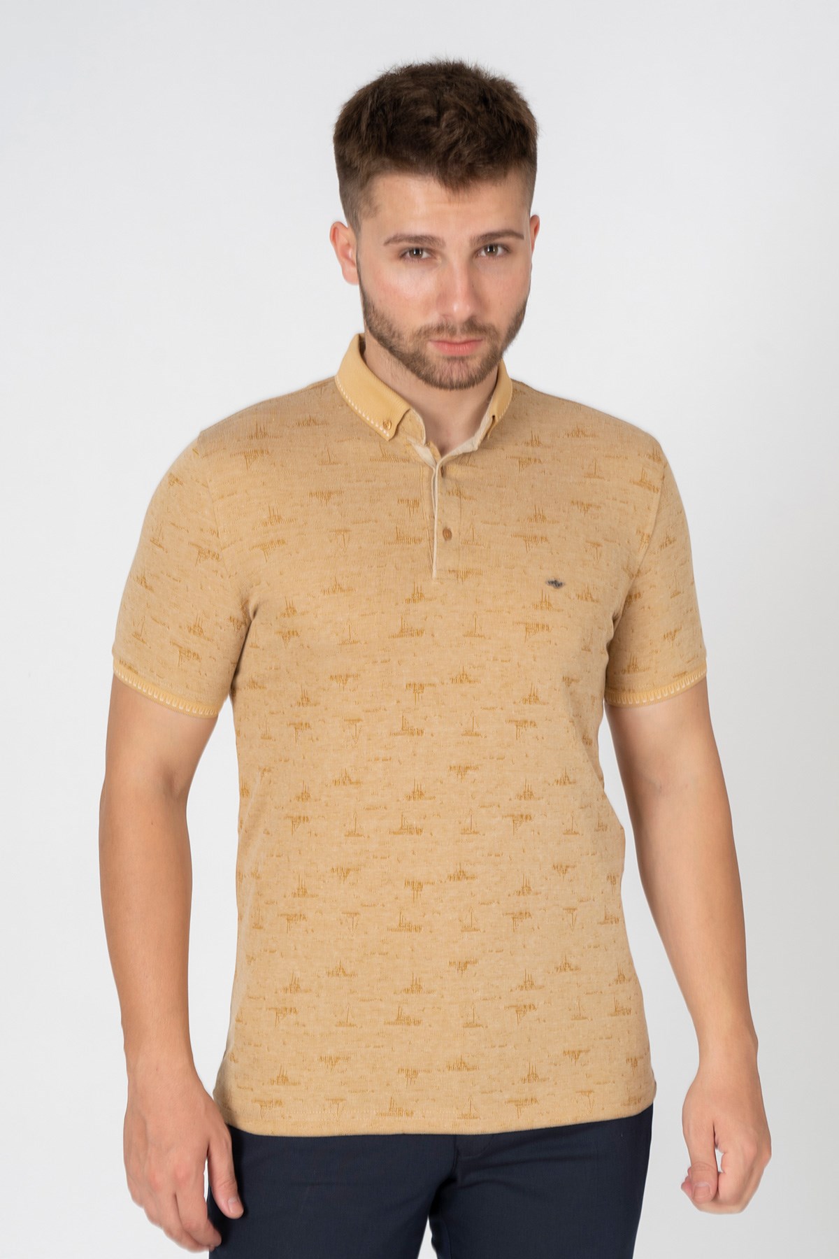 White StoneWHİTE STONE  2022-Y  9061  POLO YAKA  TSHIRT    SARI