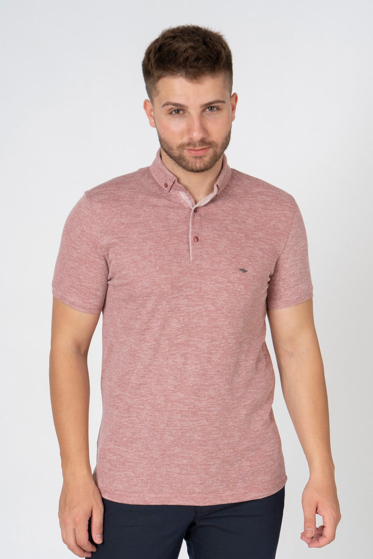 White StoneWHİTE STONE  2022-Y  9063 POLO YAKA TSHIRT    GÜL