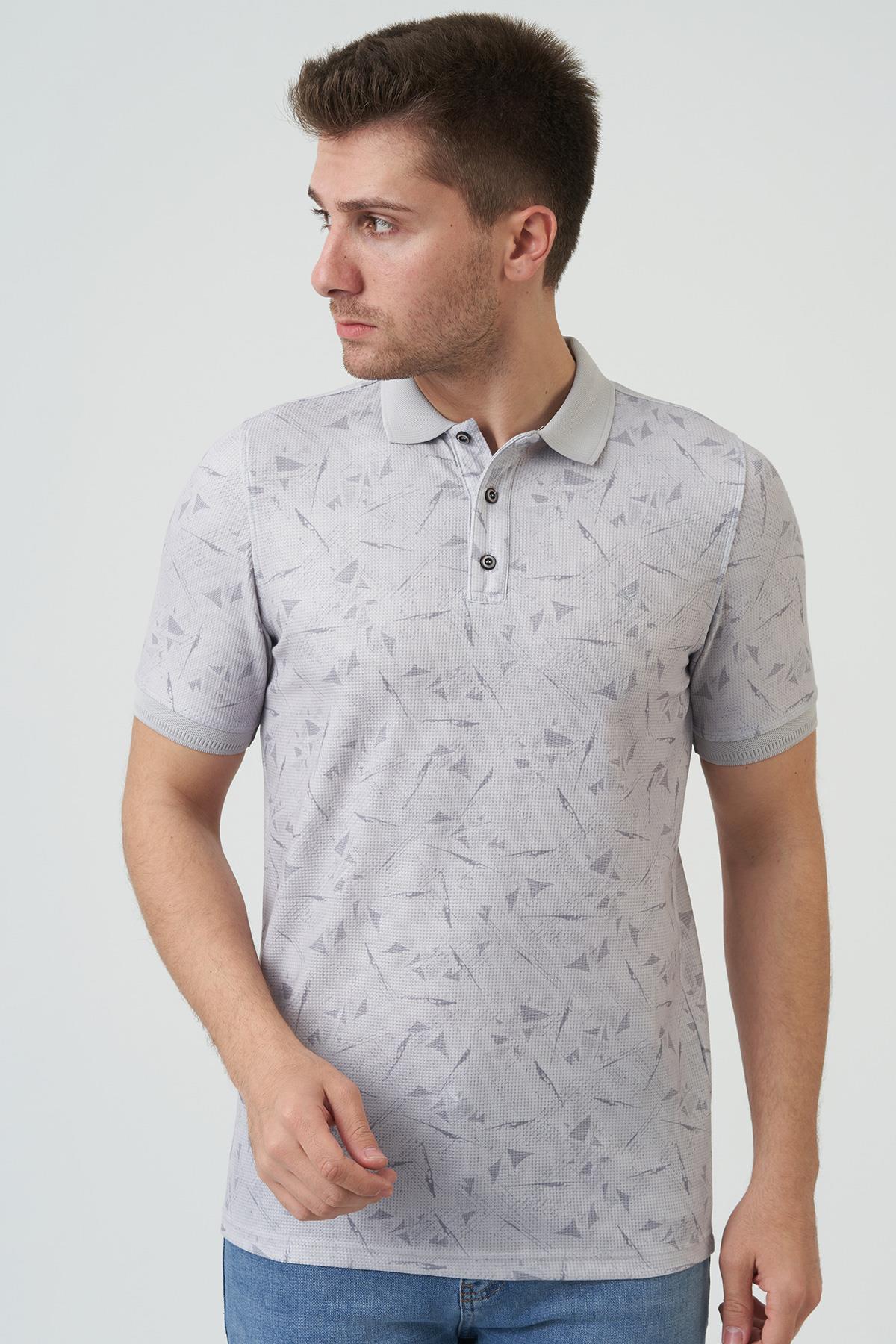 White StoneWHİTE STONE  2024-Y  9082  YAKALI  TSHIRT    GRİ