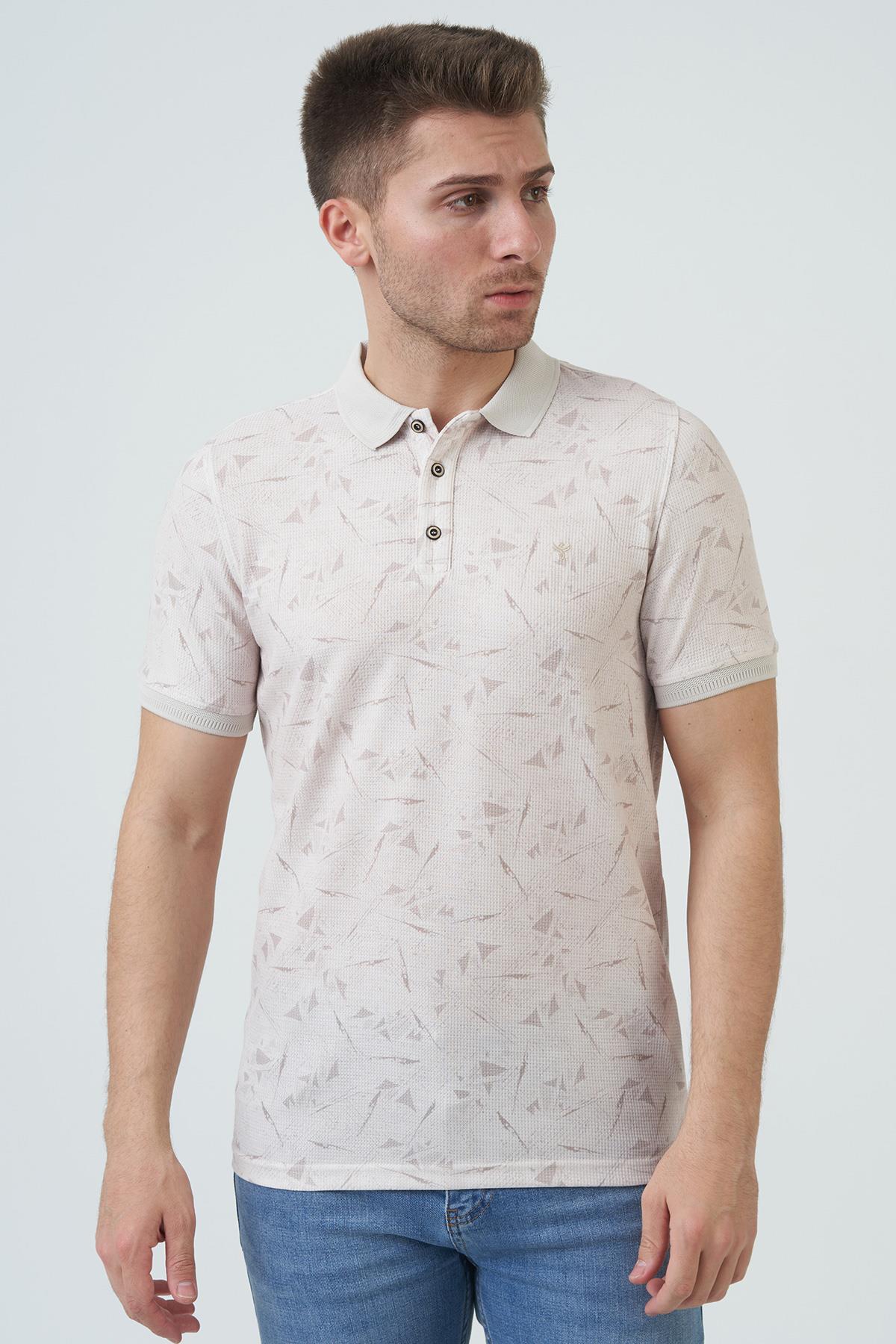 White StoneWHİTE STONE  2024-Y  9082  YAKALI  TSHIRT    BEJ