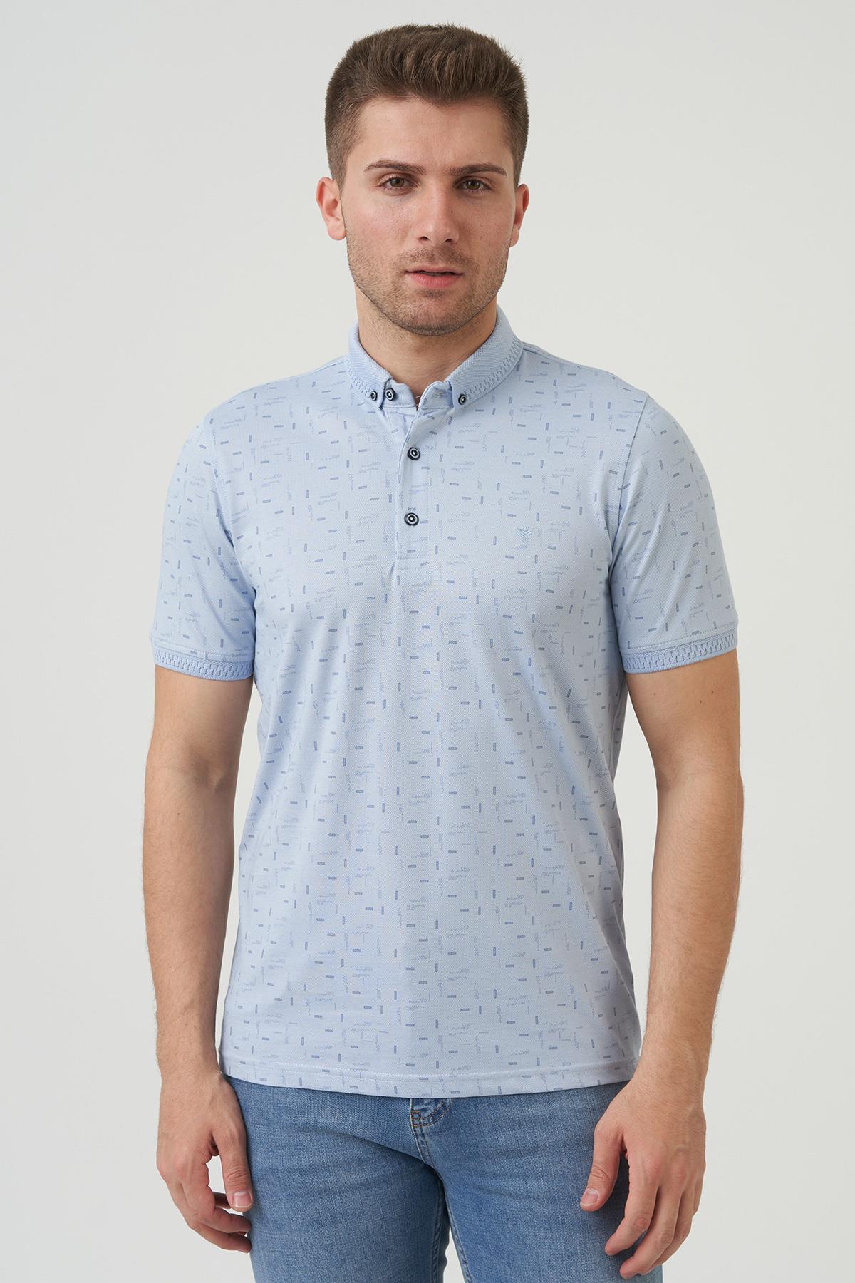 White StoneWHİTE STONE  2024-Y  9704 YAKALI  TSHIRT    MAVİ