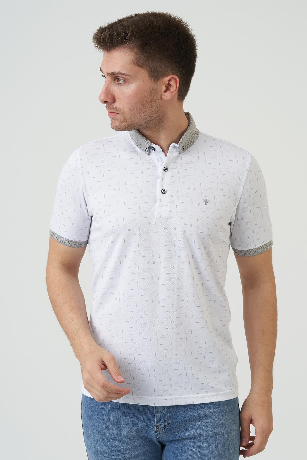 White StoneWHİTE STONE  2024-Y  9704 YAKALI  TSHIRT    BEYAZ