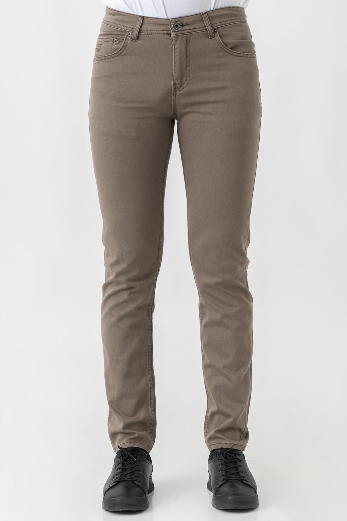 White StoneWHİTE STONE  2024-Y  J2425  JEAN PANTOLON  5 CEP  KAHVE