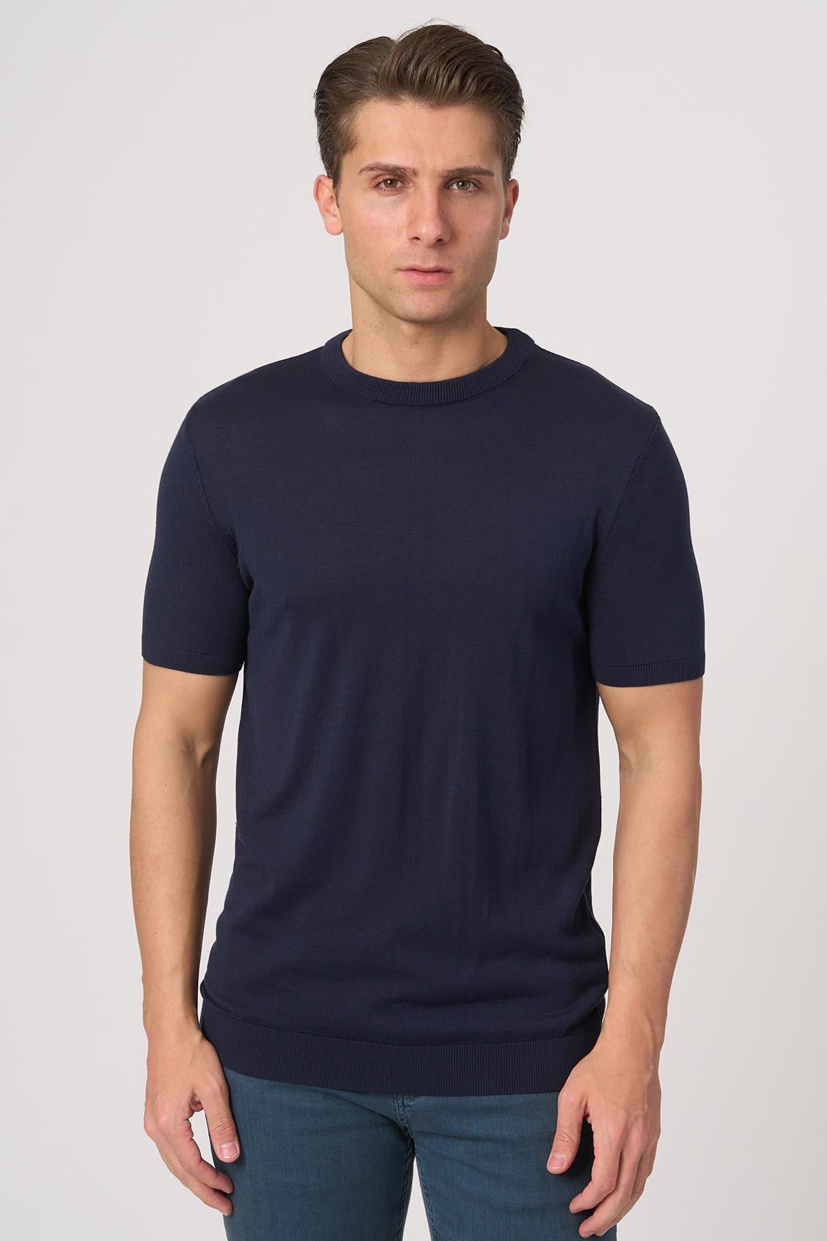 White StoneWHİTE STONE  2025-Y  25255 O YAKA BASIC  TSHIRT    LACİ